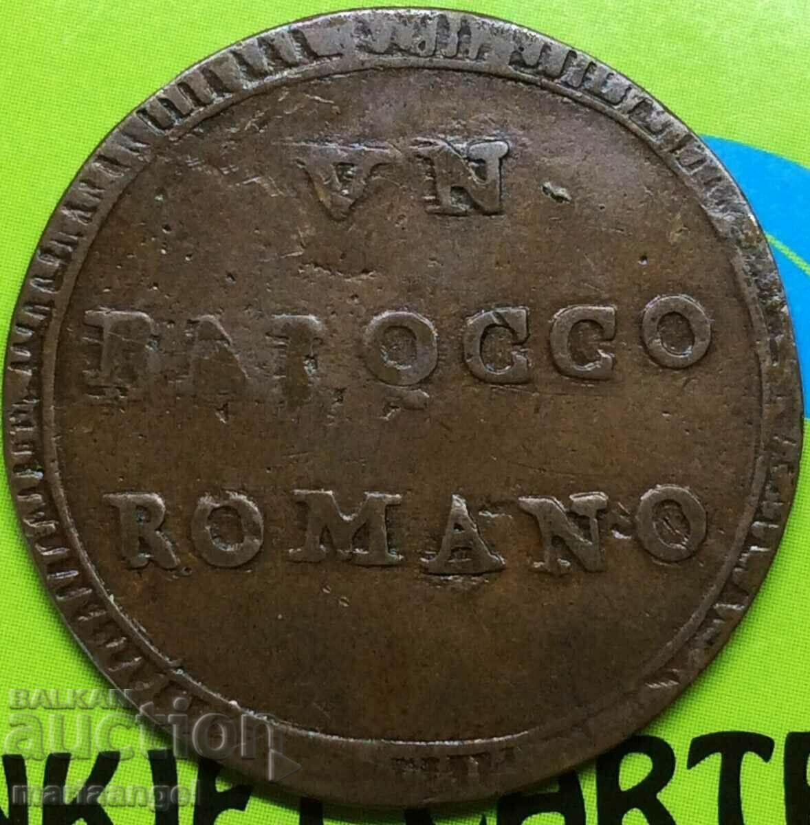 Baiocco 1797 Vatican Pius VI - off. rar