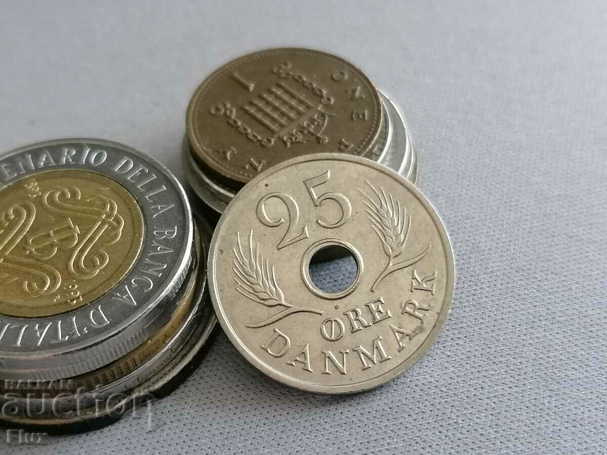 Mонета - Дания - 25 оре | 1970г.