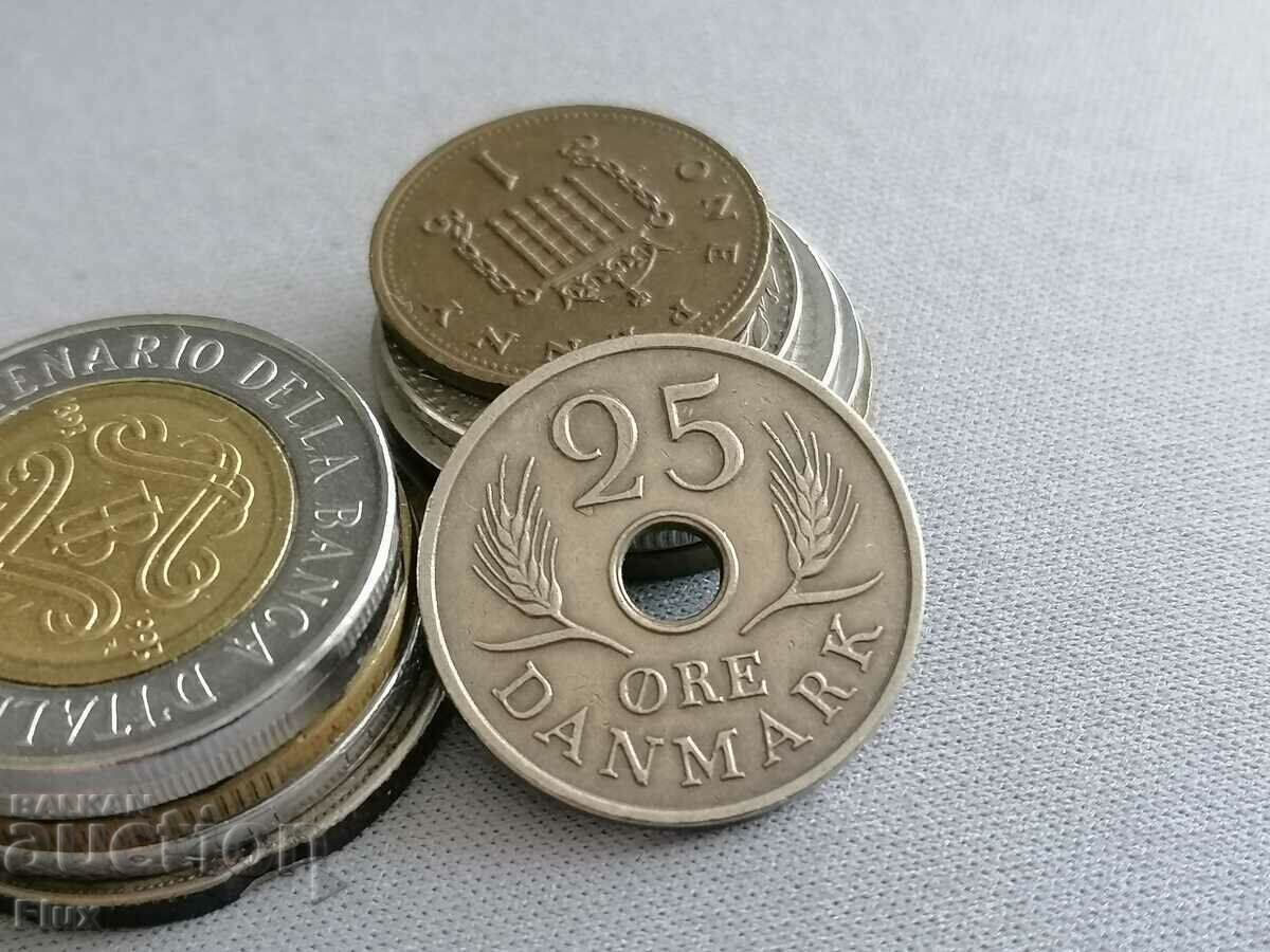Mонета - Дания - 25 оре | 1967г.