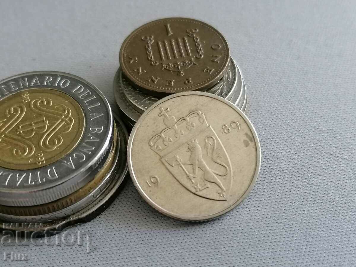 Coin - Norway - 50 ore 1989 with price 1.25 BGN | € 0.64 Coin - Norway - 50 ore 1989 with price 1.25 BGN | € 0.64
