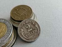 Монета - Унгария - 2 филера | 1940г.