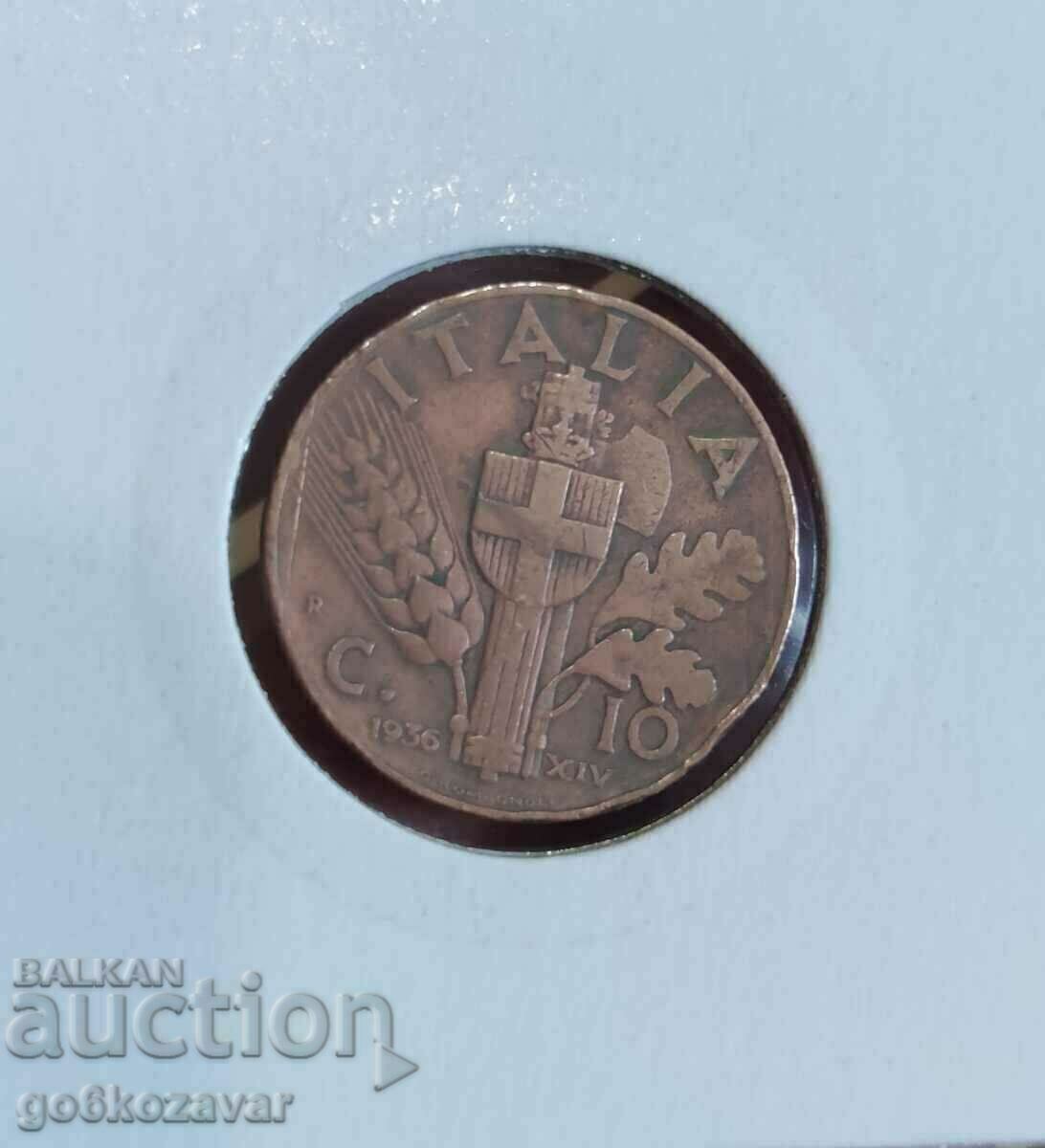 Italy 10 Centizimi 1936 with price 1.40 BGN | € 0.72 Italy 10 Centizimi 1936 with price 1.40 BGN | € 0.72