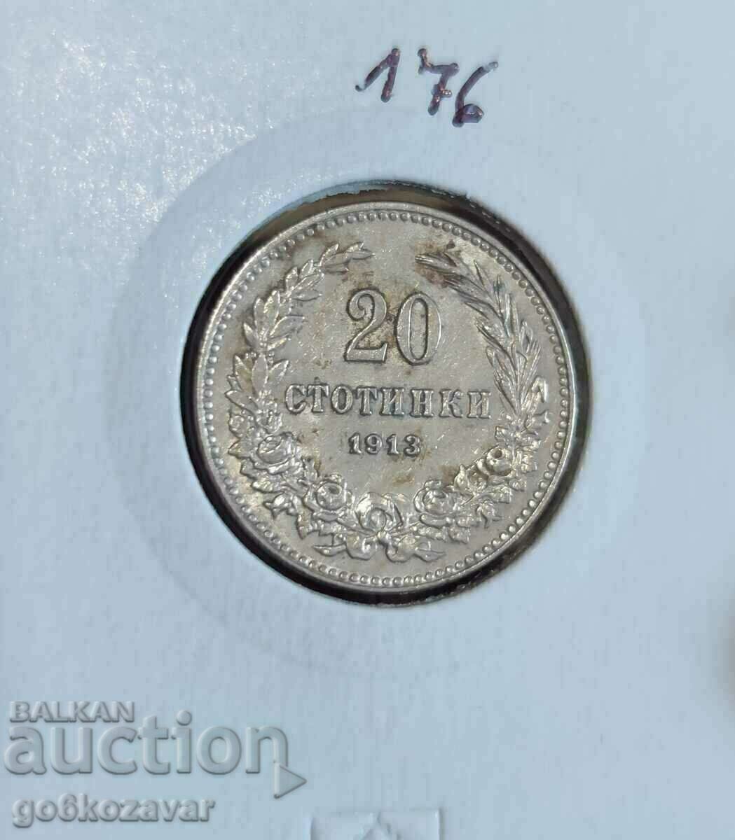 Auction Bulgaria 20 cents 1913 Collection! Auction Bulgaria 20 cents 1913 Collection!