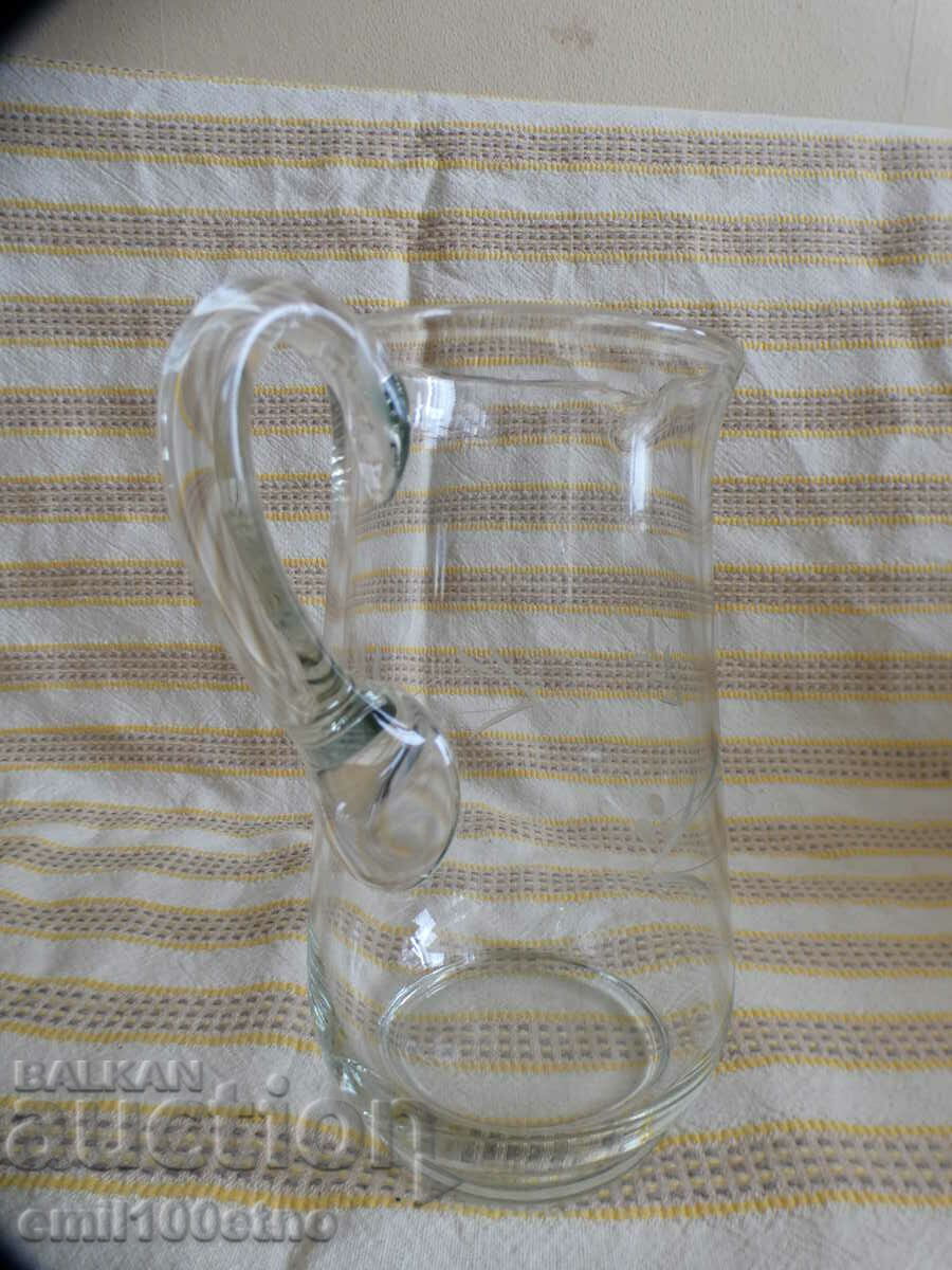 Delivery of Etched glass jug Delivery of Etched glass jug