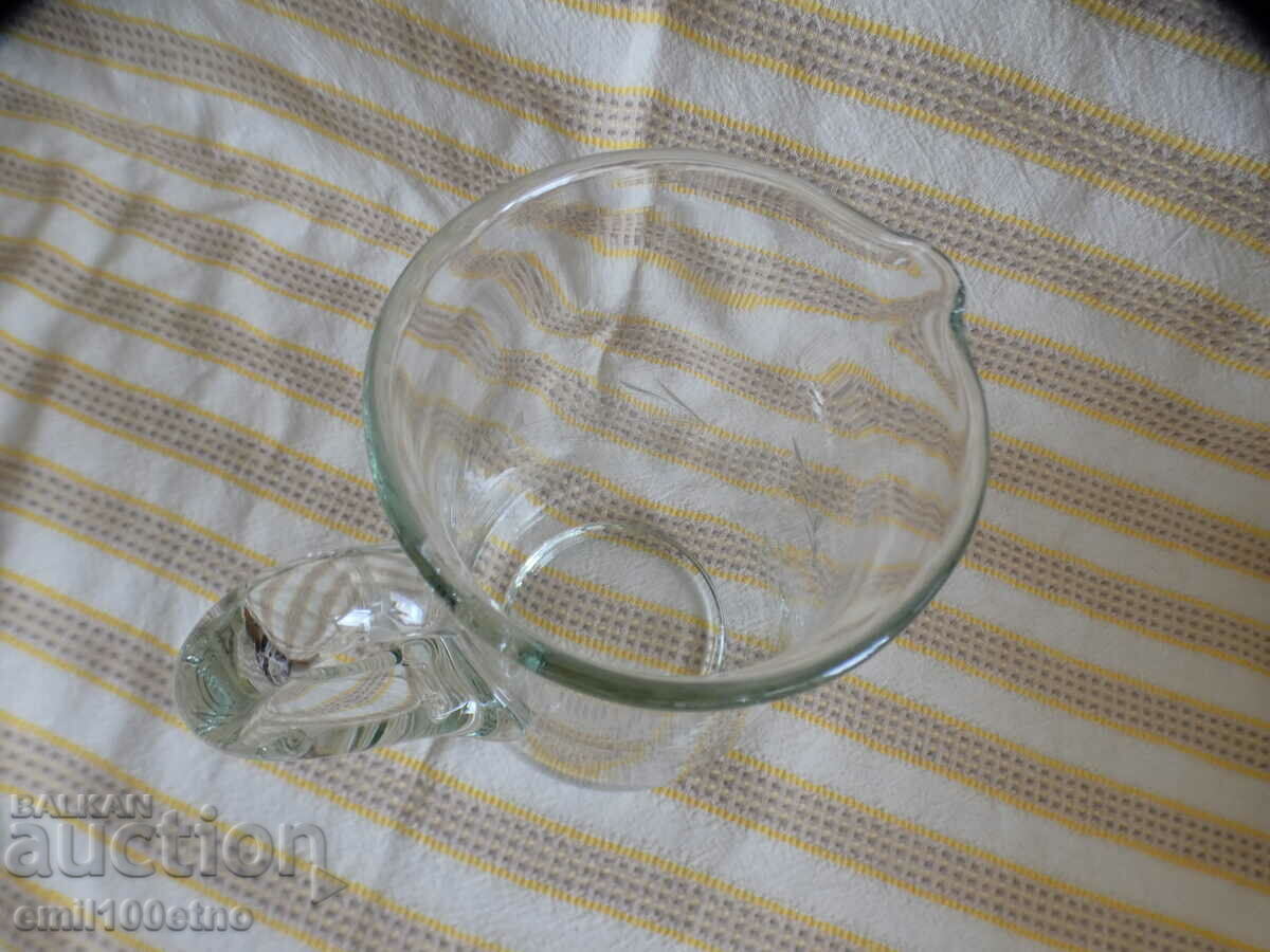 Etched glass jug - 5 Etched glass jug - 5