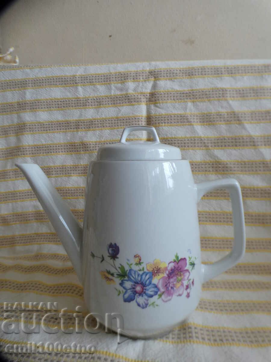 Teapot old Bulgarian porcelain Kitka Novi Pazar with price 15.00 BGN | € 7.67
