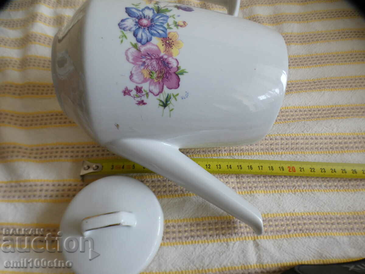 Teapot old Bulgarian porcelain Kitka Novi Pazar - 6