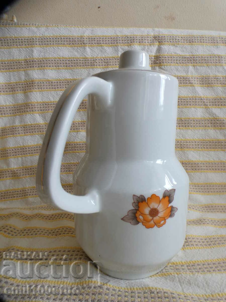 Auction Teapot old Bulgarian porcelain Kosta Yordanov Vidin Auction Teapot old Bulgarian porcelain Kosta Yordanov Vidin