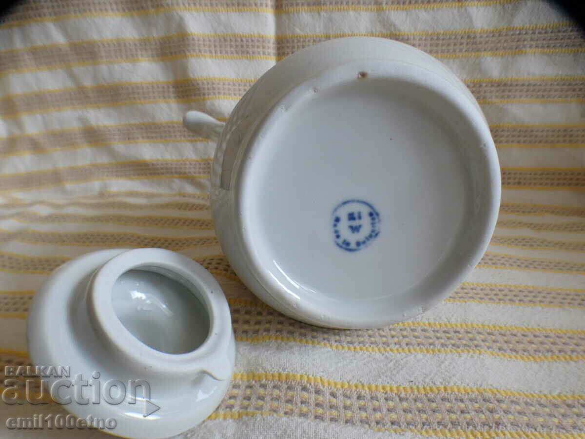Teapot old Bulgarian porcelain Kosta Yordanov Vidin - 5 Teapot old Bulgarian porcelain Kosta Yordanov Vidin - 5