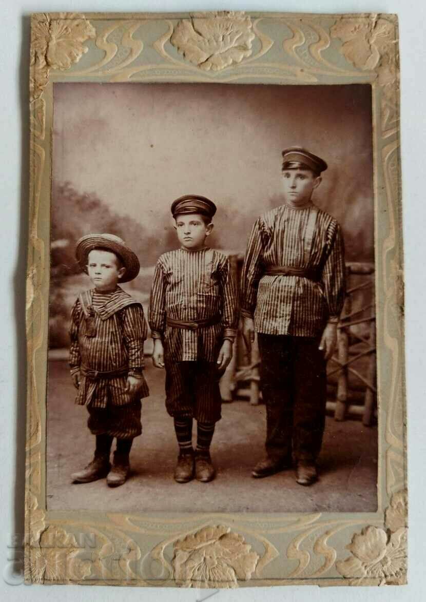1910 NICHOPOL CHILDREN OLD CHILD PHOTO PHOTO CARDBOARD