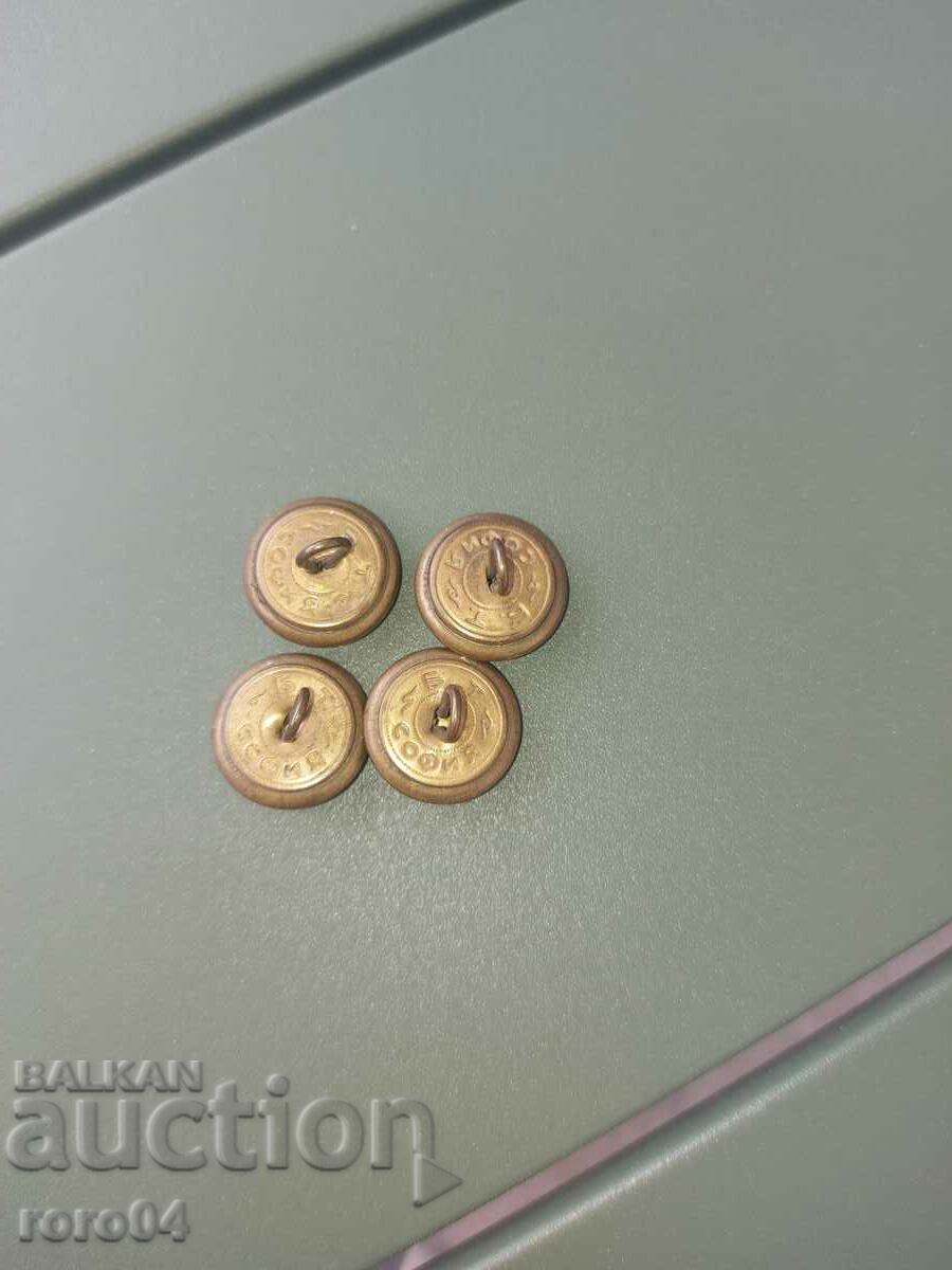 Auction  OFFICER'S BUTTONS - KINGDOM OF BULGARIA