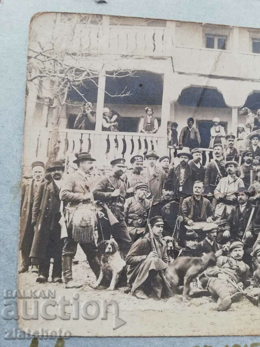 Auction Old photo Kingdom of Bulgaria - Hunters 1915 Auction Old photo Kingdom of Bulgaria - Hunters 1915