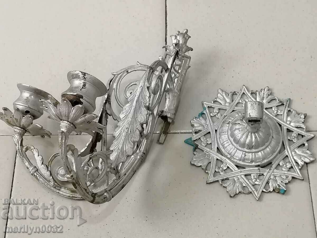 Bronze double chorbadji candlestick 70s of the 19th century - 6 Bronze double chorbadji candlestick 70s of the 19th century - 6