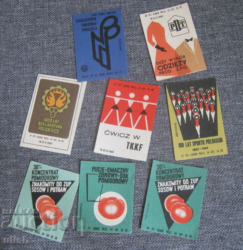 Licitație 25 buc etichete vechi se potrivesc cu Polonia nou Licitație 25 buc etichete vechi se potrivesc cu Polonia nou