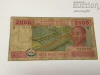 Cameroon 2000 francs 2010 (AU)