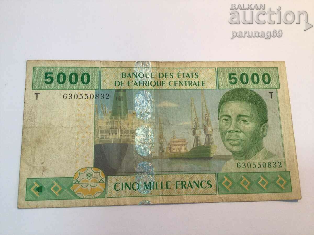 Congo 5000 franci 2002 (AU)