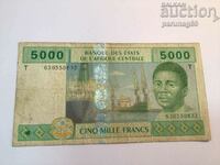Конго 5000 франка 2002 година (АС)
