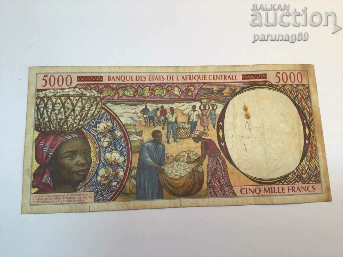 Gabon 5000 franci 1994 cu preț € 18.00 | 35.21 BGN Gabon 5000 franci 1994 cu preț € 18.00 | 35.21 BGN