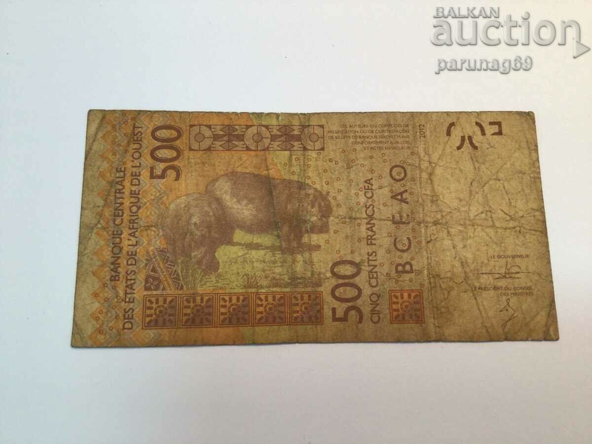 Mali 500 francs 2012 (AU)