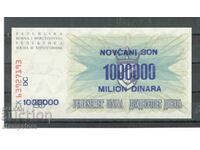 Bosnia și Herțegovina - supratipărește 1.000.000 de dinari pe 25