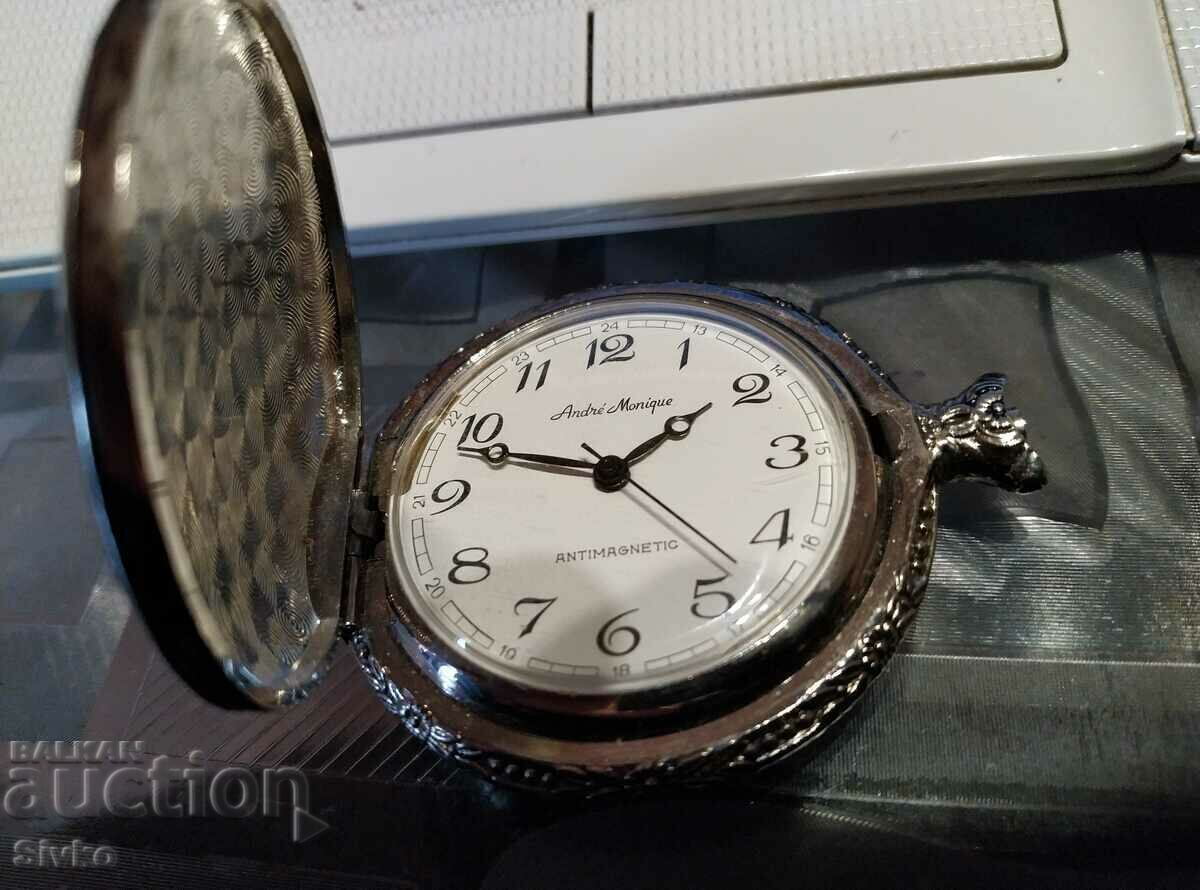 Auction Andre Monique antimagnetic pocket watch Auction Andre Monique antimagnetic pocket watch