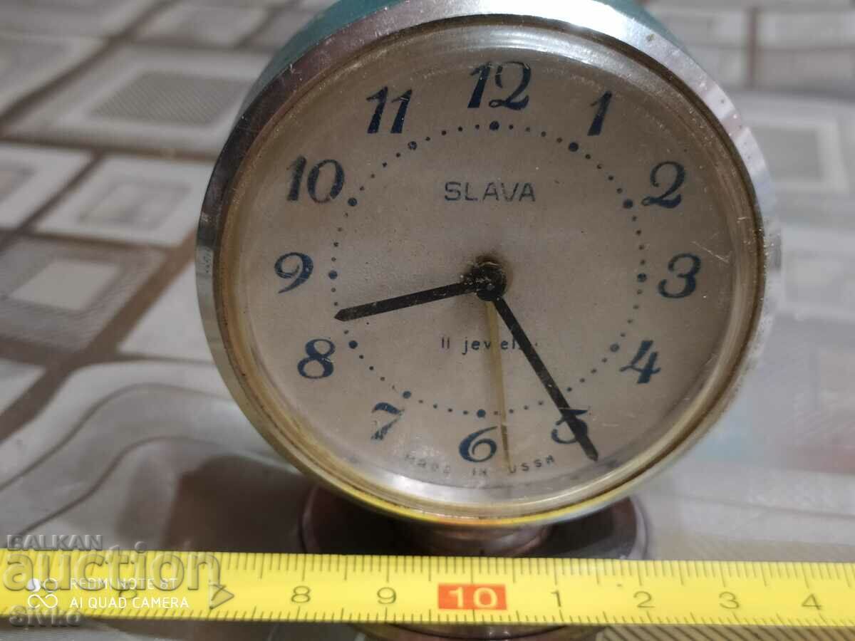 Επιτραπέζιο ρολόι SLAVA μπλε