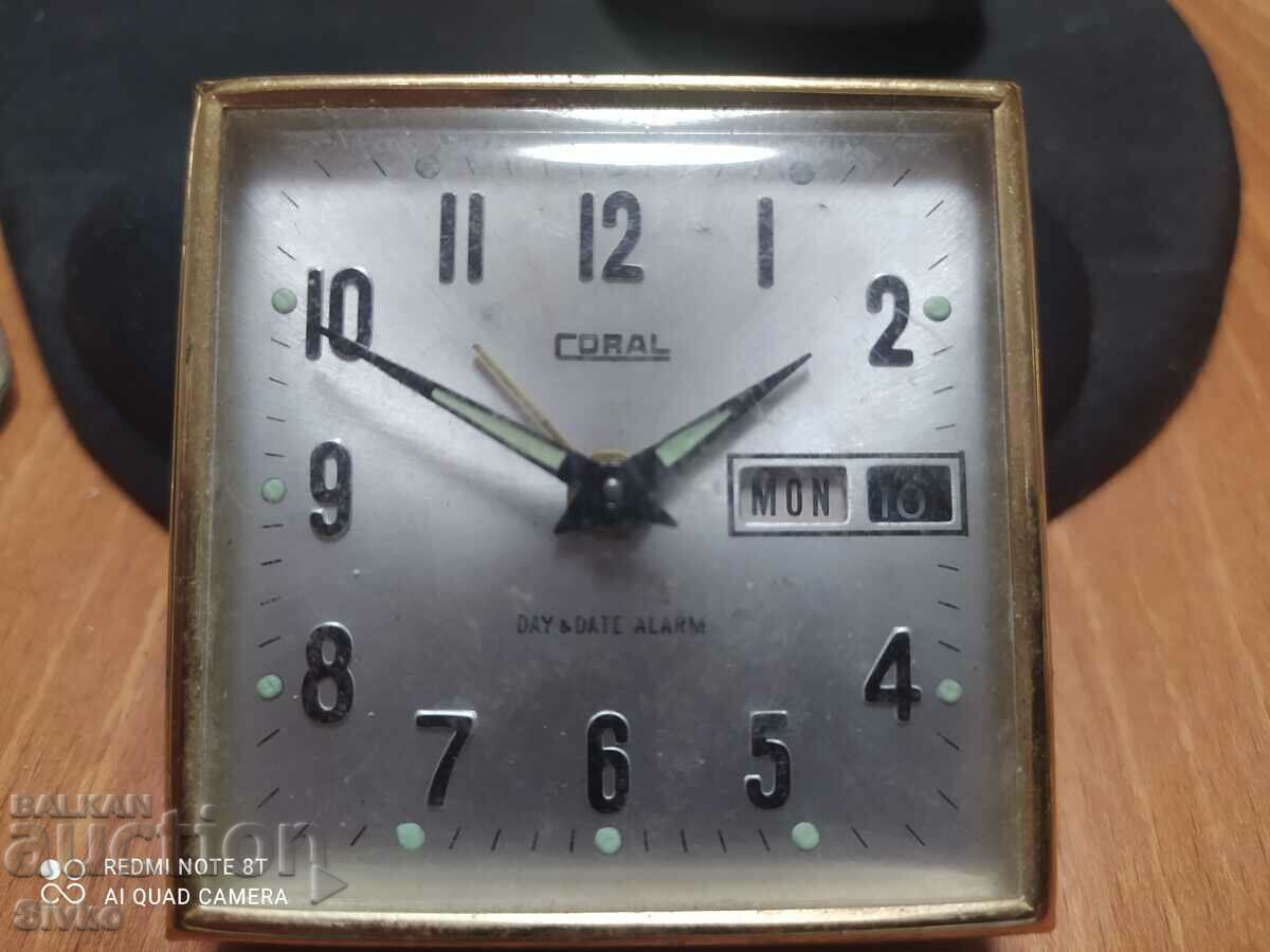 Table clock vintage CORAL