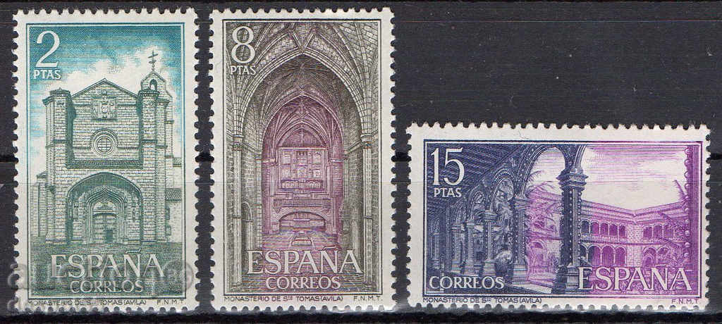 1972. Spain. Fortresses and monasteries.