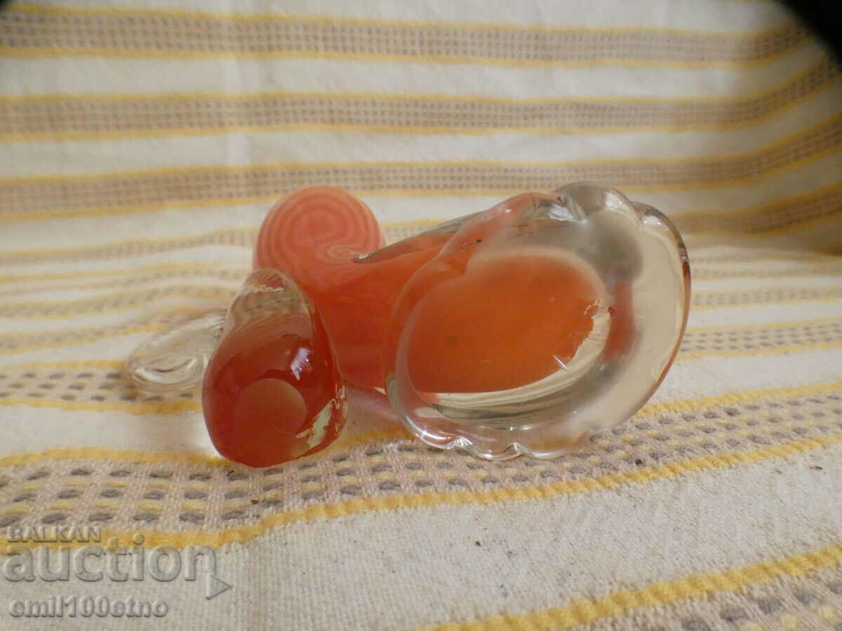 Чашка - ваза с форма на Ботуш цветно стъкло тип Мурано - 6 Чашка - ваза с форма на Ботуш цветно стъкло тип Мурано - 6