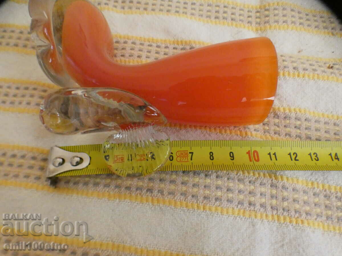 Чашка - ваза с форма на Ботуш цветно стъкло тип Мурано - 7 Чашка - ваза с форма на Ботуш цветно стъкло тип Мурано - 7