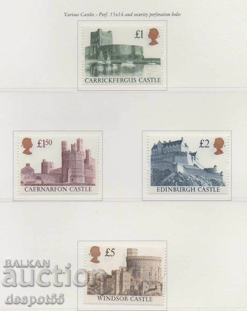 1992. Great Britain. British Castles - New Edition.