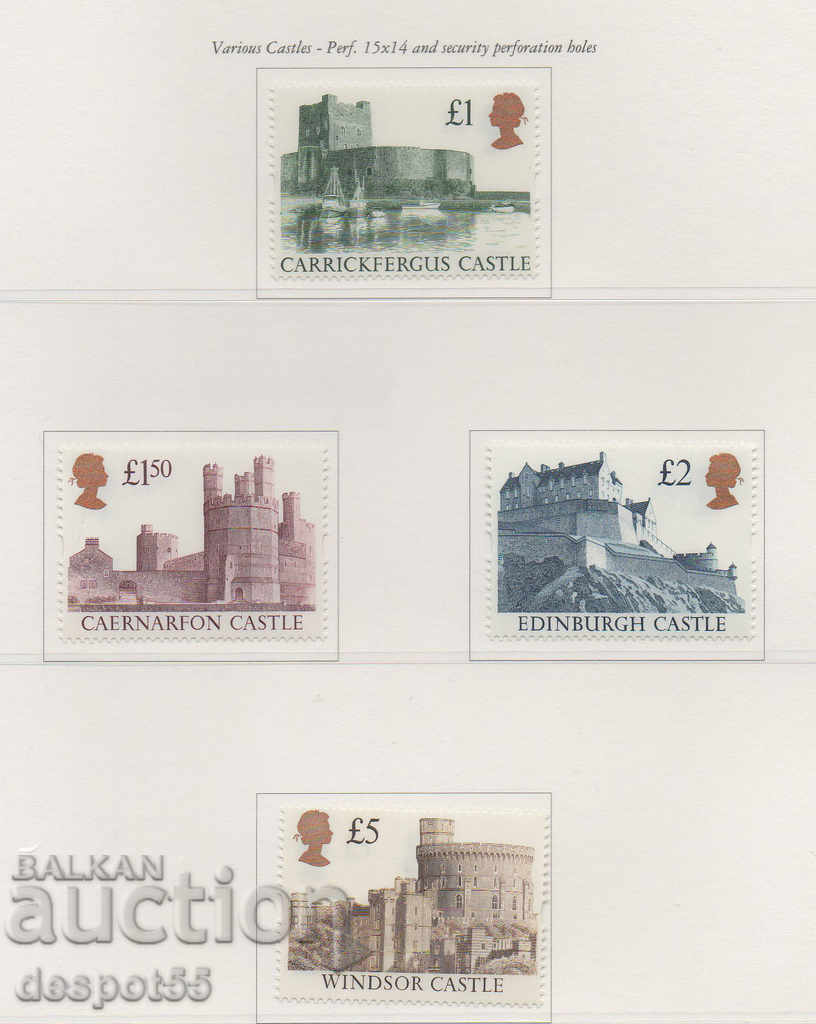 1992. Great Britain. British Castles - New Edition. 1992. Great Britain. British Castles - New Edition.