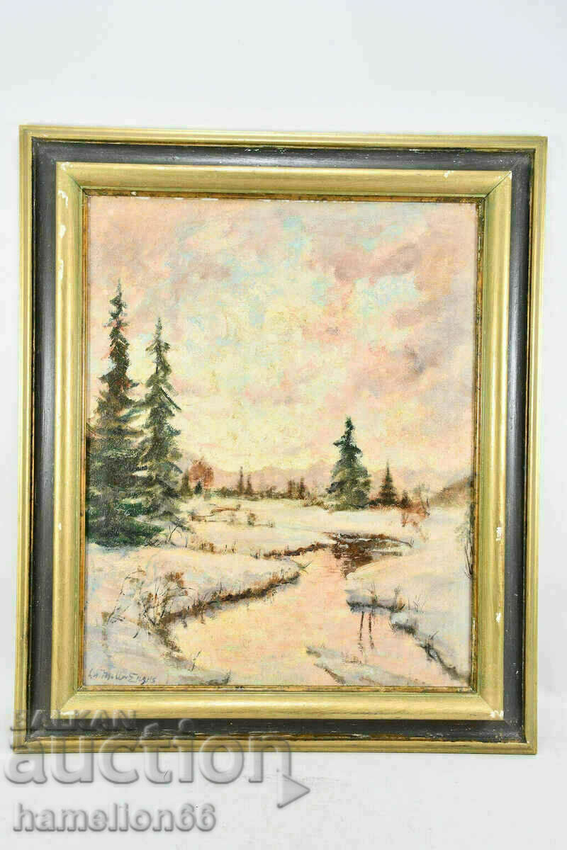 Old painting, Oil paints, Landscape