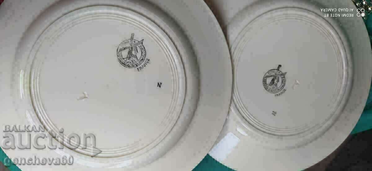 TWO Beautiful FRANCE porcelain plates - 5 TWO Beautiful FRANCE porcelain plates - 5