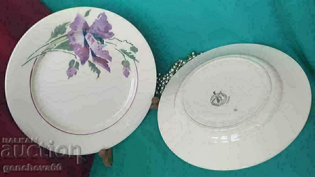 TWO Beautiful FRANCE porcelain plates TWO Beautiful FRANCE porcelain plates