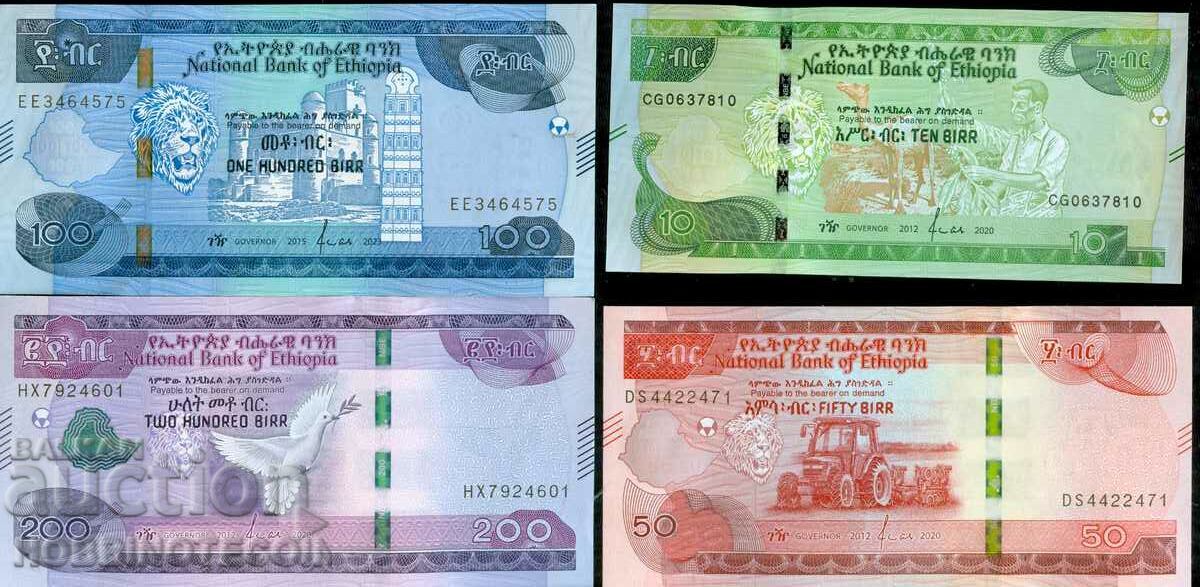 ETIOPIA ETIOPIA 10 20 50 100 Bir emisiune NOU UNC