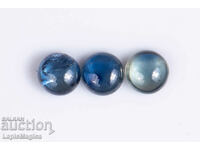 3 pcs blue sapphire 0.98ct cabochon heated #2