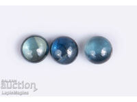 3 pcs blue sapphire 0.96ct cabochon heated #5