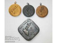Set de medalii placa medalie Expozitia Mondiala de Vanatoare