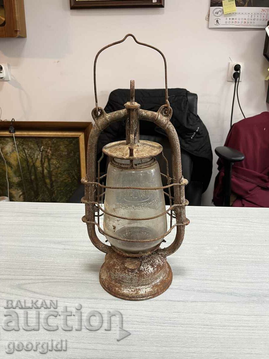 Veche lanternă / lampă germană de gaz. #4146