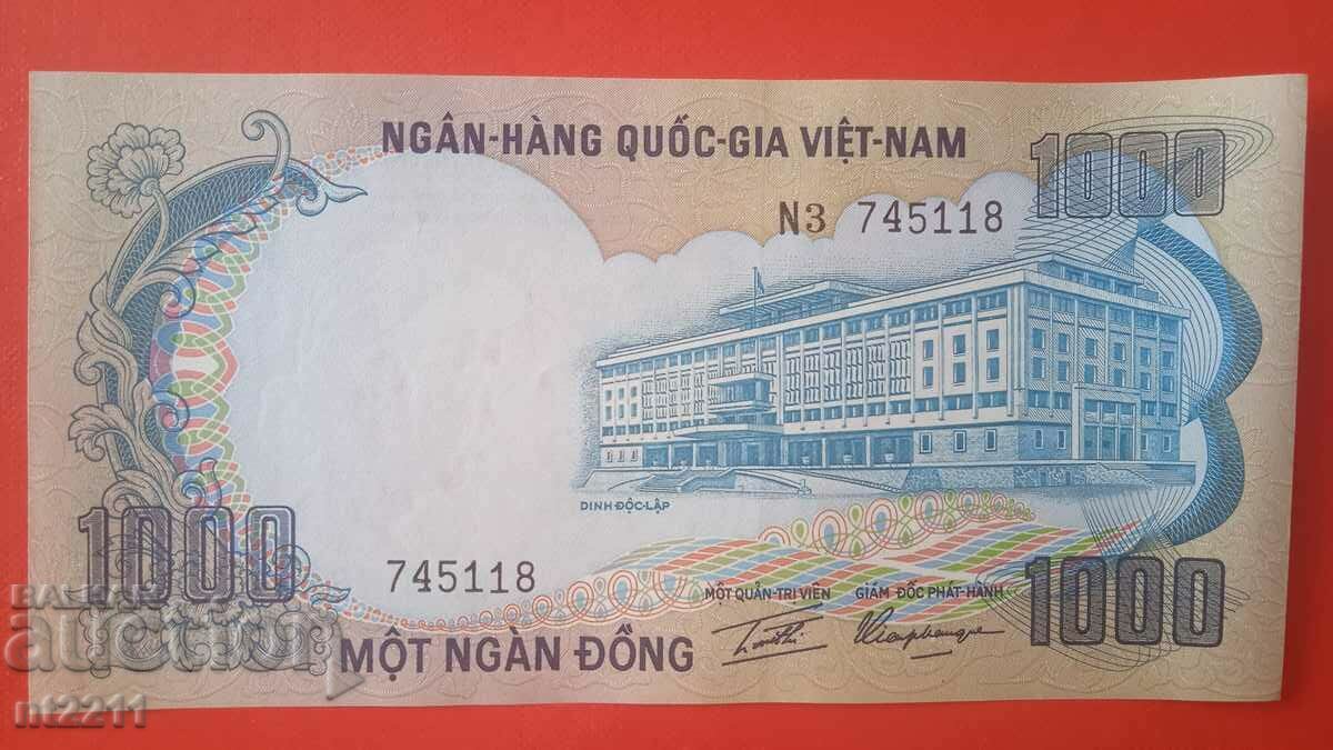 Bancnota 1000 Dong Vietnam de Sud