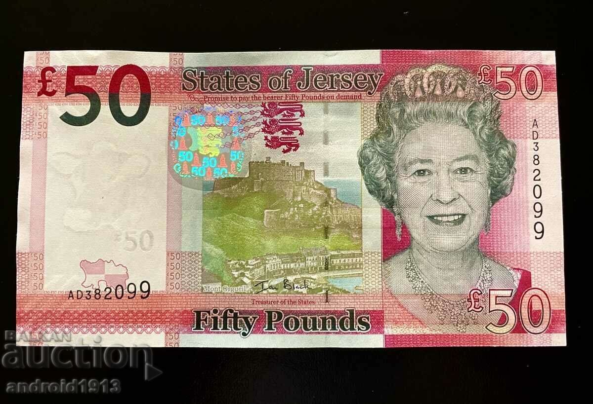 Delivery of JERSEY - 50 POUNDS 2012-18, P-36, UNC, FOLDER Delivery of JERSEY - 50 POUNDS 2012-18, P-36, UNC, FOLDER