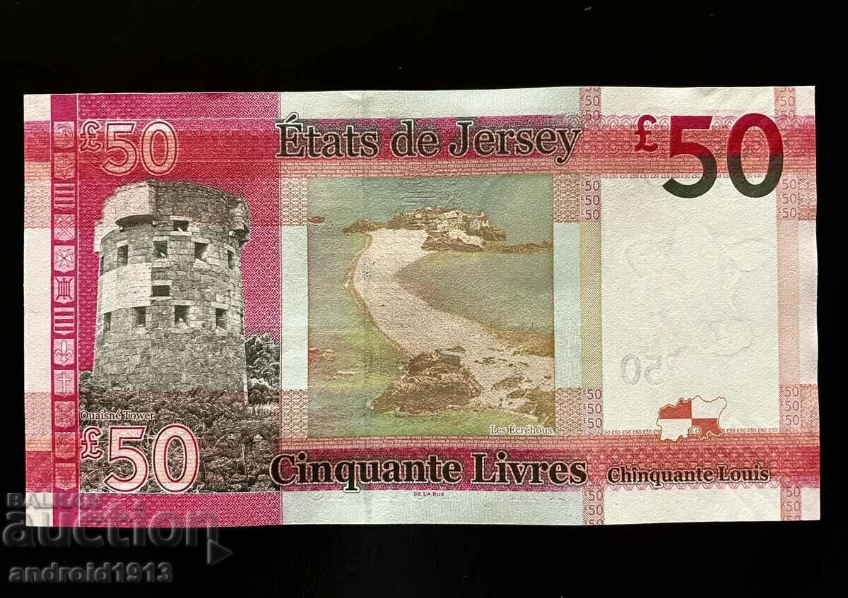 JERSEY - 50 POUNDS 2012-18, P-36, UNC, FOLDER - 5 JERSEY - 50 POUNDS 2012-18, P-36, UNC, FOLDER - 5