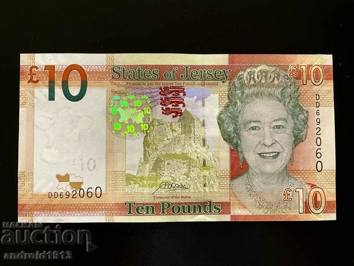 Delivery of JERSEY - 10 POUNDS 2010, P-34, UNC, FOLDER Delivery of JERSEY - 10 POUNDS 2010, P-34, UNC, FOLDER