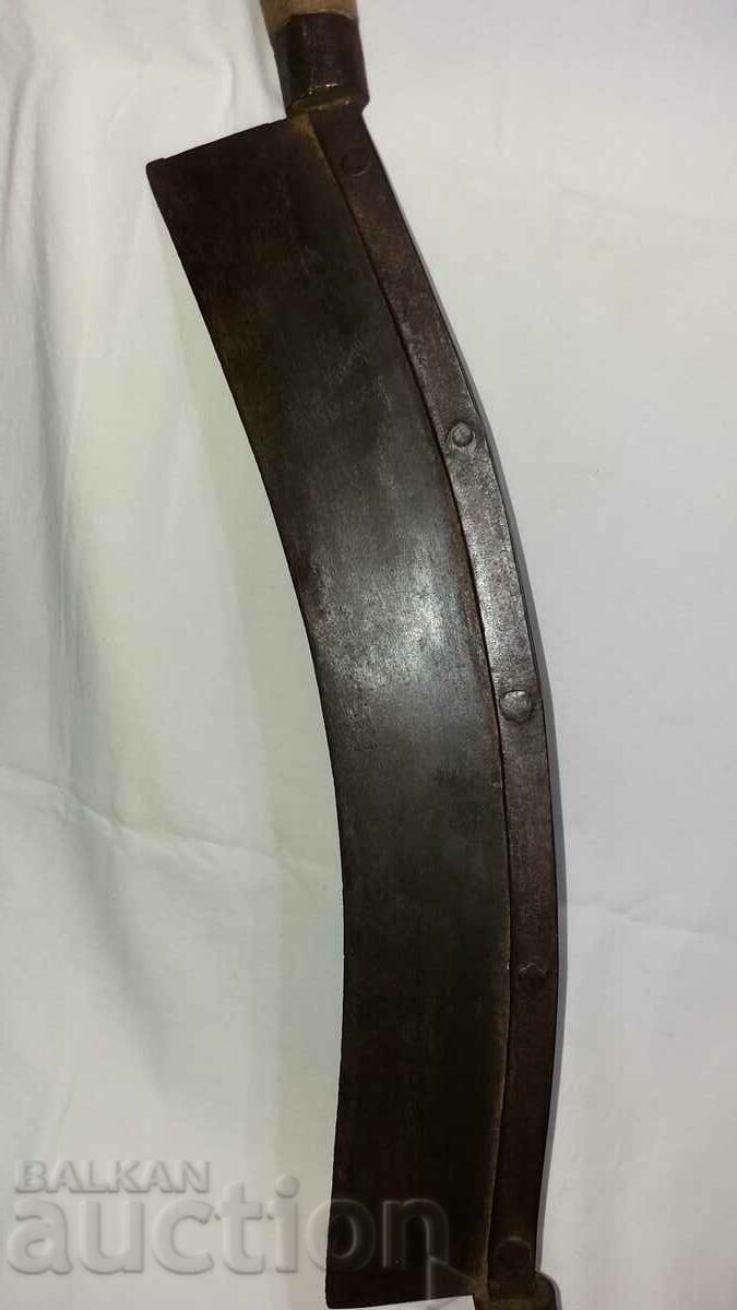 Παράδοση Παλιά μεγάλη λεπίδα εργαλείου από δέρμα Σαρακηνού Παράδοση Παλιά μεγάλη λεπίδα εργαλείου από δέρμα Σαρακηνού