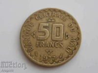 Mali 50 francs 1977; Small