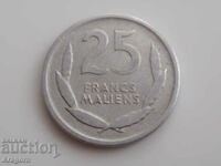 Mali 25 francs 1961; Small