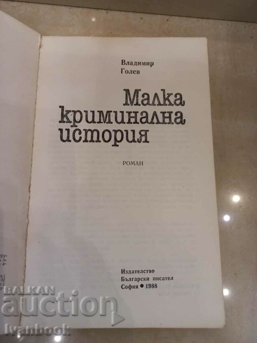 Auction Vladimir Gotsev - A small criminal story Auction Vladimir Gotsev - A small criminal story