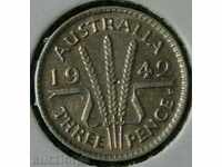 3 пенса 1942 D, Австралия