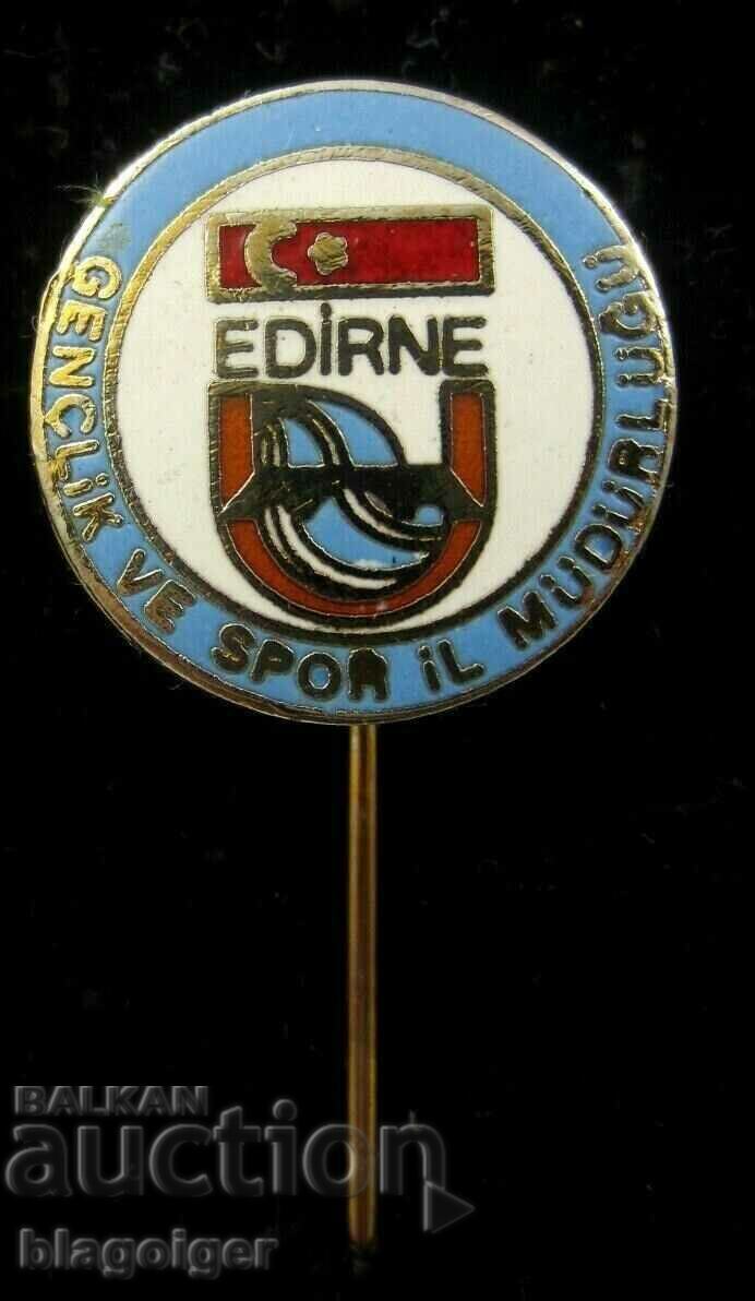 Auction OLD BADGE-TURKEY-EDRIN-DIRECTORATE OF YOUTH AND SPORTS Auction OLD BADGE-TURKEY-EDRIN-DIRECTORATE OF YOUTH AND SPORTS